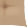 Gartenstühle 4 Stück aus massivem Teakholz mit beigen Kissen von vidaXL, Gartenstühle - Ref: Foro24-3065635, Preis: 395,71 €,...