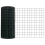 Reja con postes Verde 0.6 x 10 m Acero