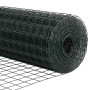 Reja con postes Verde 1.2 x 10 m Acero