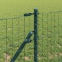 Reja con postes Verde 0.4 x 10 m Acero