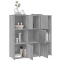Regal aus Sperrholz in Sonoma-Grau, 90 x 30 x 90 cm von vidaXL, Bücherregale und Regale - Ref: Foro24-815550, Preis: 91,92 €,...