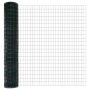 Reja con postes Verde 1.5 x 10 m Acero
