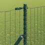 Reja con postes Verde 1.5 x 10 m Acero