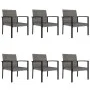 7-piece synthetic rattan gray garden dining set by vidaXL, Garden sets - Ref: Foro24-3065715, Price: 412,62 €, Discount: %