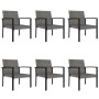 7-teiliges Garten-Esszimmerset aus synthetischem Rattangrau von vidaXL, Gartensets - Ref: Foro24-3065715, Preis: 418,12 €, Ra...