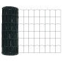 Reja con postes Verde 0.6 x 10 m Acero