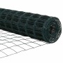 Reja con postes Verde 0.6 x 10 m Acero