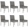 7-piece synthetic rattan gray garden dining set by vidaXL, Garden sets - Ref: Foro24-3065703, Price: 489,03 €, Discount: %