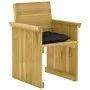 7-teiliges Garten-Esszimmerset mit imprägnierten Kissen aus Kiefernholz von vidaXL, Gartensets - Ref: Foro24-3065736, Preis: ...