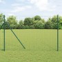 Reja con postes Verde 1.6 x 10 m Acero