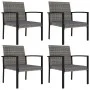 5-teiliges graues Garten-Ess-Set aus synthetischem Rattan von vidaXL, Gartensets - Ref: Foro24-3065712, Preis: 246,34 €, Raba...