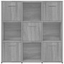 Regal aus Sperrholz in Sonoma-Grau, 90 x 30 x 90 cm von vidaXL, Bücherregale und Regale - Ref: Foro24-815550, Preis: 91,92 €,...