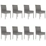 Garten-Essgruppe 9-teilig aus grauem synthetischem Rattan von vidaXL, Gartensets - Ref: Foro24-3065704, Preis: 559,71 €, Raba...