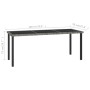 Garten-Essgruppe 9-teilig aus grauem synthetischem Rattan von vidaXL, Gartensets - Ref: Foro24-3065704, Preis: 613,29 €, Raba...