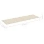 Sun lounger with cream cushion made of impregnated pine wood. by vidaXL, Loungers - Ref: Foro24-3065851, Price: 131,60 €, Dis...