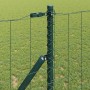 Reja con postes Verde 1.4 x 10 m Acero