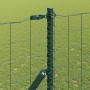 Reja con postes Verde 1.6 x 10 m Acero