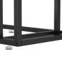 Black transparent glass computer side table 50x35x65cm by vidaXL, Side tables - Ref: Foro24-331650, Price: 46,38 €, Discount: %