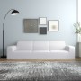 Funda elástica para sofá de 4 plazas poliéster jersey blanca de vidaXL, Fundas - Ref: Foro24-332951, Precio: 29,31 €