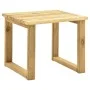 Garden lounger with impregnated pine wood table and cushion by vidaXL, Loungers - Ref: Foro24-3065844, Price: 131,45 €, Disco...