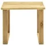 Garden lounger with impregnated pine wood table and cushion by vidaXL, Loungers - Ref: Foro24-3065844, Price: 131,45 €, Disco...