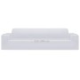 Funda elástica para sofá de 4 plazas poliéster jersey blanca de vidaXL, Fundas - Ref: Foro24-332951, Precio: 29,31 €