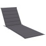 Tumbona con cojín mdera de pino impregnada gris antracita by vidaXL, Loungers - Ref: Foro24-3065849, Price: 145,14 €, Discoun...