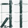 Reja con postes Verde 0.6 x 50 m Acero