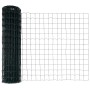 Reja con postes Verde 1.2 x 10 m Acero
