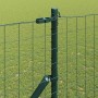 Reja con postes Verde 1.5 x 10 m Acero