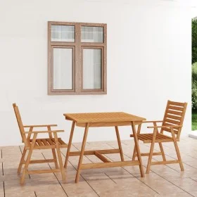 3-piece solid acacia wood garden dining set by vidaXL, Garden sets - Ref: Foro24-3057842, Price: 245,07 €, Discount: %