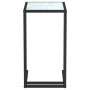 White marble transparent glass computer table 50x35x65cm by vidaXL, Side tables - Ref: Foro24-331652, Price: 40,87 €, Discoun...