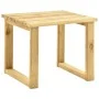 Garden sun lounger with table and cushion made of impregnated pine wood. by vidaXL, Loungers - Ref: Foro24-3065954, Price: 18...