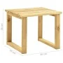 Garden sun lounger with table and cushion made of impregnated pine wood. by vidaXL, Loungers - Ref: Foro24-3065954, Price: 18...