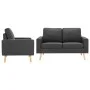 Dark Gray Fabric 2-Piece Sofa Set by vidaXL, Sofas - Ref: Foro24-3056615, Price: 408,62 €, Discount: %