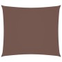 Toldo de vela rectangular tela Oxford marrón 2,5x3 m