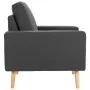 Dark Gray Fabric 2-Piece Sofa Set by vidaXL, Sofas - Ref: Foro24-3056615, Price: 408,62 €, Discount: %