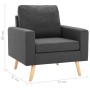 Dark Gray Fabric 2-Piece Sofa Set by vidaXL, Sofas - Ref: Foro24-3056615, Price: 416,11 €, Discount: %