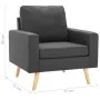 Dark Gray Fabric 2-Piece Sofa Set by vidaXL, Sofas - Ref: Foro24-3056615, Price: 408,62 €, Discount: %