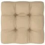 Grau imprägnierte Palette Kiefernholz Palette Garten Ottomane von vidaXL, Modulare Sofas für den Außenbereich - Ref: Foro24-3...