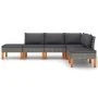8-teiliges Gartenmöbel-Set und graue synthetische Rattankissen von vidaXL, Gartensets - Ref: Foro24-3059713, Preis: 385,19 €,...