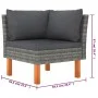 8-teiliges Gartenmöbel-Set und graue synthetische Rattankissen von vidaXL, Gartensets - Ref: Foro24-3059713, Preis: 385,19 €,...