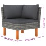8-teiliges Gartenmöbel-Set und graue synthetische Rattankissen von vidaXL, Gartensets - Ref: Foro24-3059713, Preis: 390,30 €,...