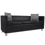 2- und 3-Sitzer-Sofagarnitur aus schwarzem Kunstleder von vidaXL, Sofas - Ref: Foro24-272178, Preis: 550,11 €, Rabatt: %