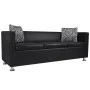2- und 3-Sitzer-Sofagarnitur aus schwarzem Kunstleder von vidaXL, Sofas - Ref: Foro24-272178, Preis: 600,16 €, Rabatt: %