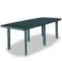 9-piece green plastic garden dining set by vidaXL, Garden sets - Ref: Foro24-275081, Price: 1,00 €, Discount: %