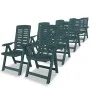9-piece green plastic garden dining set by vidaXL, Garden sets - Ref: Foro24-275081, Price: 1,00 €, Discount: %