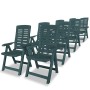 Juego de comedor de jardín 9 piezas plástico verde de vidaXL, Conjuntos de jardín - Ref: Foro24-275081, Precio: 1,00 €