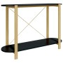 Black plywood console table 110x38x75 cm by vidaXL, Side tables - Ref: Foro24-345691, Price: 72,93 €, Discount: %