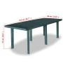 9-piece green plastic garden dining set by vidaXL, Garden sets - Ref: Foro24-275081, Price: 1,00 €, Discount: %